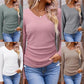 ✨ Flattering Neckline, Soft Touch Comfort | Women's Elegant V-Neck Knit Top