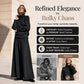 ✨ Cozy Neckline, Graceful Long-Line Flow | Women's Turtleneck Top & Maxi Skirt Set