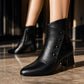 👢 Cloud-Soft Leather Feel, Easy Everyday Stride | Women's Soft PU Leather Ankle Boots