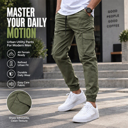 🏕️ Utility-Ready Storage, Free Outdoor Movement | Men's Casual Outdoor Cargo Pants with Drawstring