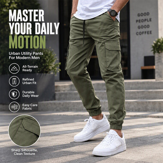 🏕️ Utility-Ready Storage, Free Outdoor Movement | Men's Casual Outdoor Cargo Pants with Drawstring