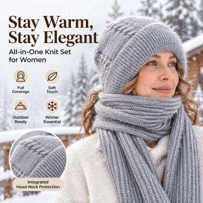 🧣 Toasty Comfort, Head-to-Neck Coverage | Women's Winter Warm Hooded Scarf