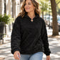 ✨ Refined Pattern Detail, Cloud-Soft Warmth | Women's Diamond Jacquard Plush Hooded Sweatshirt