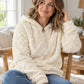 ✨ Refined Pattern Detail, Cloud-Soft Warmth | Women's Diamond Jacquard Plush Hooded Sweatshirt