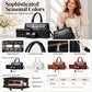 👜 Refined Texture, Easy Coordinated Carry | Women's Crocodile Pattern Handbag 3-Piece Set