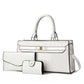 👜 Refined Texture, Easy Coordinated Carry | Women's Crocodile Pattern Handbag 3-Piece Set