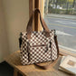 👜 Spacious Everyday Carry, Retro Checker Charm | Casual Large Capacity Checkerboard Tote Bag