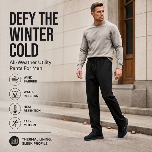 👖 Wind-Blocking Dry Comfort, Toasty Core Warmth | Unisex Windproof Quick-Dry Plush-Lined Pants