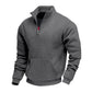 🧥 Toasty Warmth, Easy Layered Comfort | Men's Warm Half-Zip Sweatshirt