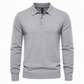 🧶 Clean Solid Look, Easy Layered Comfort | Men's Solid Color Long Sleeve Knit Shirt Pullover Sweater