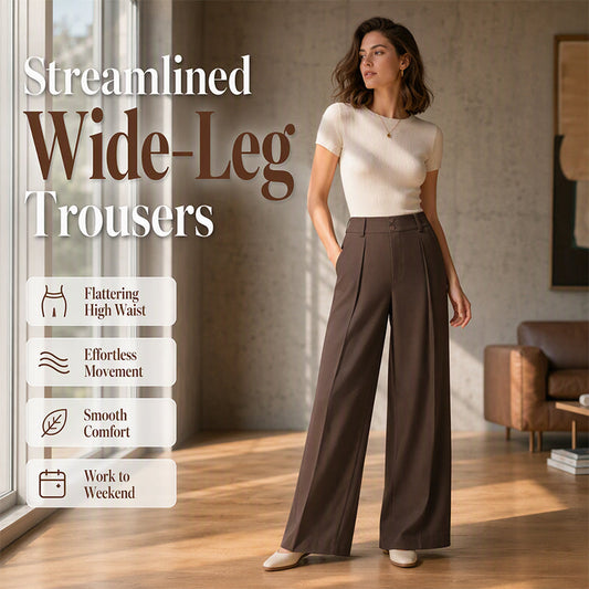 👖 Polished Wide-Leg Look, Easy Movement | Women's High-Waisted Wide-Leg Pants
