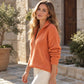 🧶 Clean Solid Look, Easy Layered Comfort | Women's Casual Solid Color Half-Zip Sweater