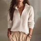 🧶 Clean Solid Look, Easy Layered Comfort | Women's Casual Solid Color Half-Zip Sweater