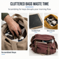 💼 Men's Large Capacity Crossbody Bag Durable Multi Pocket Business Casual Shoulder Bag