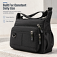 💼 Men's Large Capacity Crossbody Bag Durable Multi Pocket Business Casual Shoulder Bag