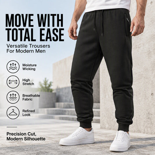 👖 Toasty Warmth, Secure Zip Storage | Men's Warm Joggers with Zipper Pockets