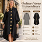 ✨ Retro Charm, Feminine Sleeve Volume | Women's Vintage Button Up Dress with Bubble Sleeves