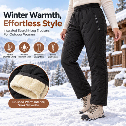 👖 Toasty Lined Warmth, Cozy Cold-Weather Coverage | Women's Thick Plush-Lined Winter Pants
