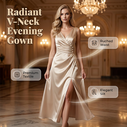 👗 Flattering Neckline, Sculpted Silhouette | Women's V-neck Sleeveless Fitted Dress