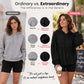 👚 Relaxed Easy Comfort, Flowing Hem Detail | Women's Loose Ruffle Hem Hooded Sweatshirt