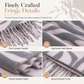 Women's Zebra Print Faux Cashmere Scarf Thick Warm Winter Shawl and Wrap with Tassels