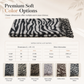 Women's Zebra Print Faux Cashmere Scarf Thick Warm Winter Shawl and Wrap with Tassels