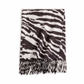 Women's Zebra Print Faux Cashmere Scarf Thick Warm Winter Shawl and Wrap with Tassels