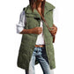 🧥 Structured Collar Detail, Toasty Layered Comfort | Women's Lapel Zipper Mid-Length Warm Vest Jacket