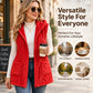 🧥 Plush Softness, Cozy Hooded Coverage | Women's Cozy Double-Sided Fuzzy Hooded Vest