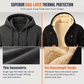 🧥 Toasty Thick Warmth, Cozy Hooded Coverage | Men's Casual Thick Hooded Zip-Up Sweatshirt