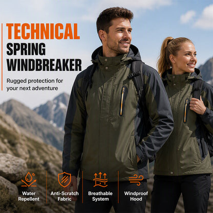 🏔 Stay-Dry Protection, Trail-Ready Comfort | Men's Waterproof & Windproof Outdoor Hiking Jackets