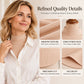 🧶 Easy Layering, Textured Comfort | Women's Versatile Ribbed Knit Fake Collar