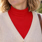 🧶 Easy Layering, Textured Comfort | Women's Versatile Ribbed Knit Fake Collar