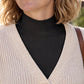 🧶 Easy Layering, Textured Comfort | Women's Versatile Ribbed Knit Fake Collar