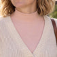 🧶 Easy Layering, Textured Comfort | Women's Versatile Ribbed Knit Fake Collar