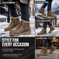 🥾 Toasty Coziness, Sturdy Grounded Comfort | Men's Winter High Top Snow Boots Thickened Thick Sole Warm Shoes