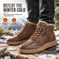 🥾 Toasty Coziness, Sturdy Grounded Comfort | Men's Winter High Top Snow Boots Thickened Thick Sole Warm Shoes