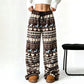 👖 Retro Charm, Toasty Cloud-Soft Comfort | Women's Vintage Warm Cozy Wide-Leg Pants