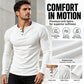 👕 Adjustable Neckline, Textured Comfort | Men's Casual Slim Fit Ribbed Henley T-Shirt