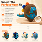 Cute Toddler Kids Dinosaur Knit Beanie Hat Winter Thick Warm Windproof Earflap Cap for Boys and Girls