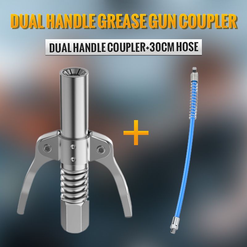 High Pressure Dual Handle Grease Gun Coupler-9