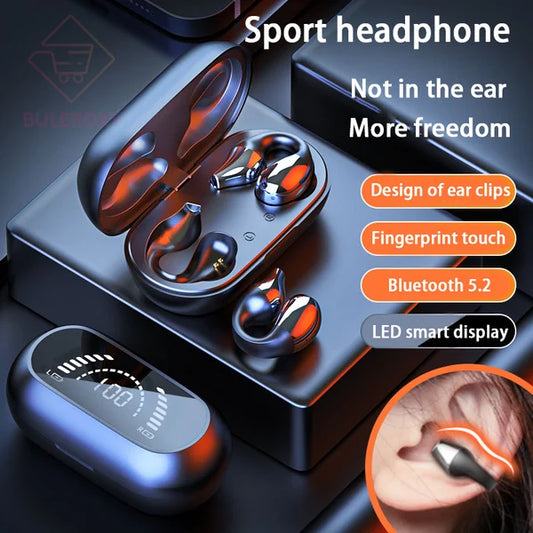 🔥Nyttår Promotion 50% OFF🔥Wireless Ear Clip Bone Conduction hodetelefoner