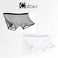 HOTSALLIce Silk Sexy Mesh Sheer Boxer Briefs