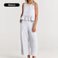 Women's Spring Summer 2 Piece Set - Lounge sett med lommer (Kjøp 2, Gratis frakt)