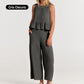 Women's Spring Summer 2-delige set - loungeset met zakken (Koop er 2, gratis verzending)