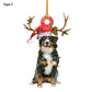 Christmas Tree Puppy Pendant Ornament