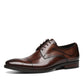 Men's high-end genuine leather exquisite carved leather shoes