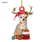 Christmas Tree Puppy Pendant Ornament