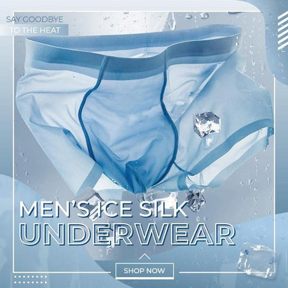 Menn Ice Silk Boxer Shorts Undertøy